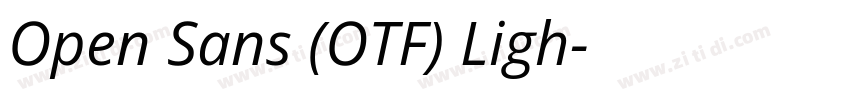 Open Sans (OTF) Ligh字体转换